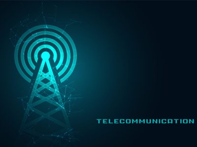 mobile telecommunication digital tower background design